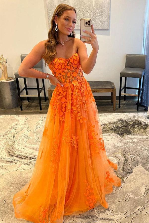Tulle Lace Long Formal Prom Dress
