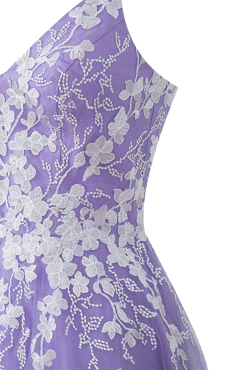 Aline Short Glitter Tulle Homecoming Dress with Appliques