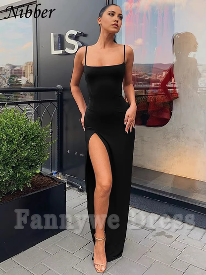 Vestido formal con tirantes finos, encaje y elástico, para dama de honor, noche y graduación