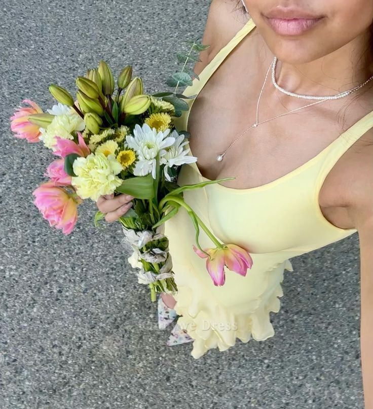 Mermaid Elegant V-Neck Tiered Light Yellow Long formal dresses Bridesmaid Dresses evening gown Prom Dress