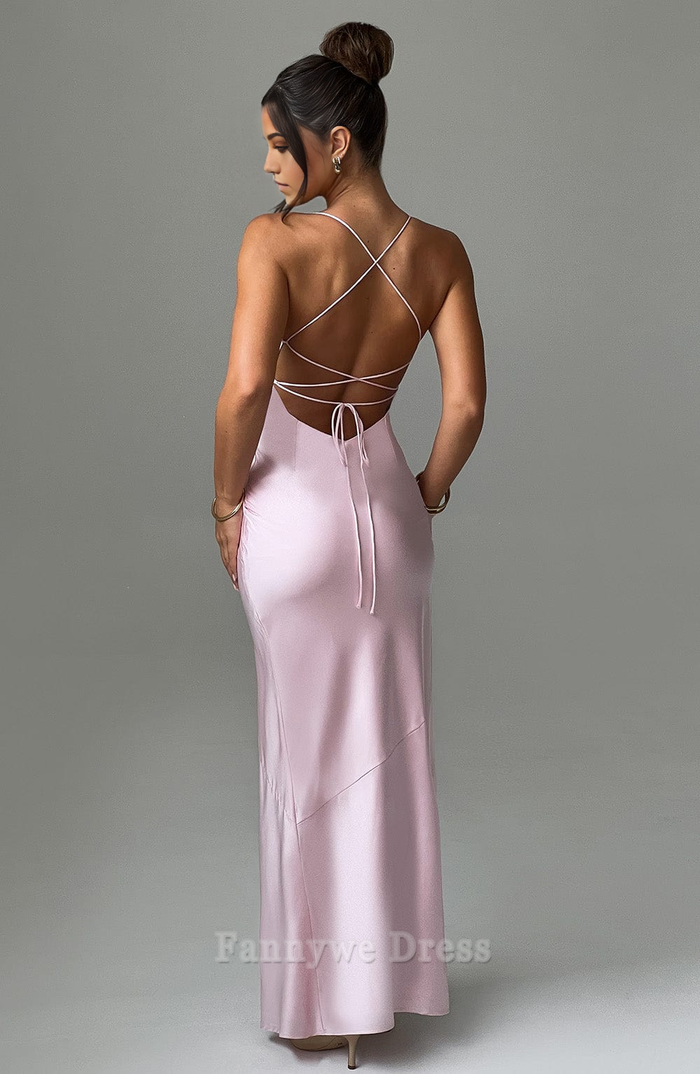 Sheath Spaghetti Straps Backless formal dresses Bridesmaid Dresses evening gown Prom Dress