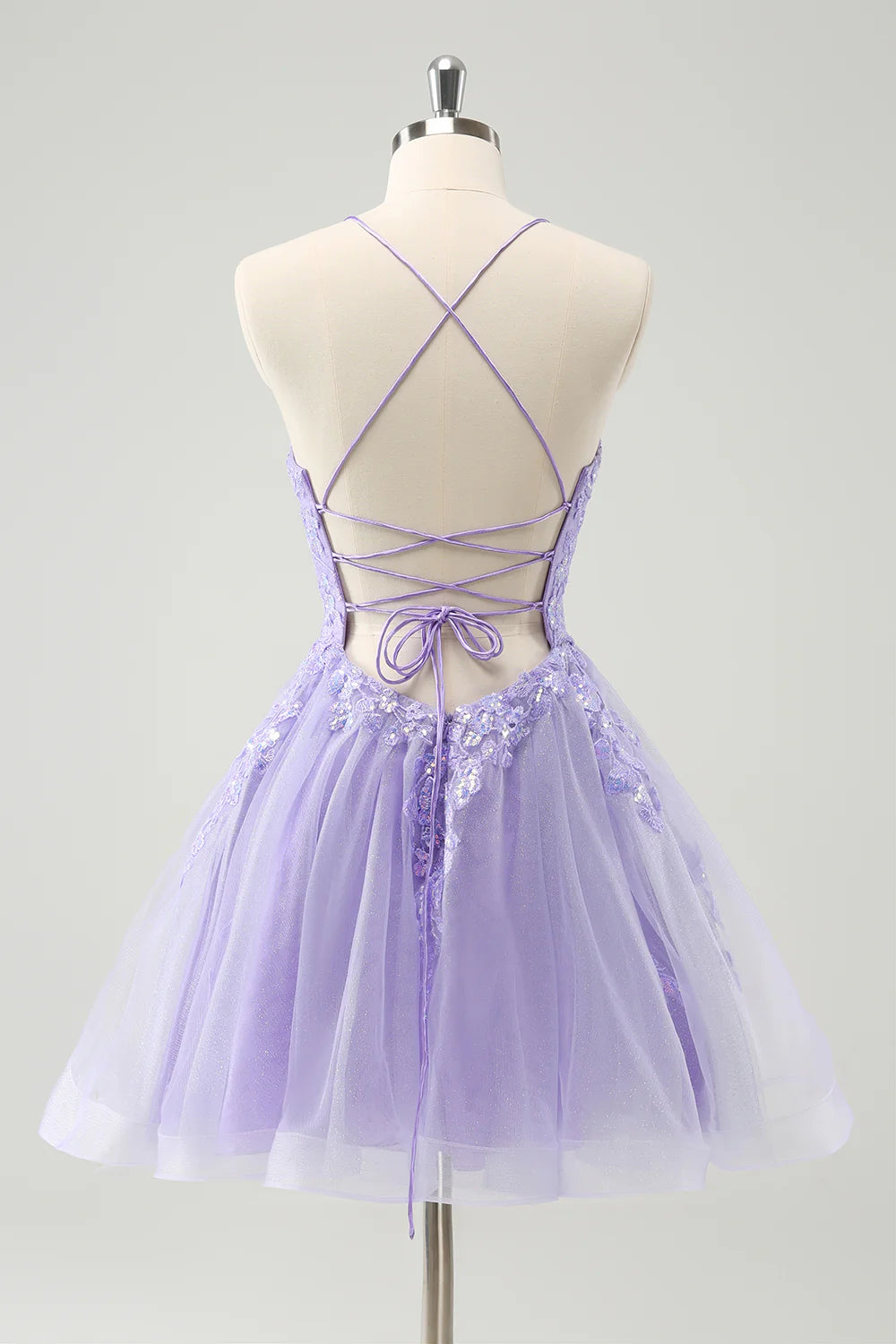 A Line Cute Glitter Sequins Short Homecoming Dress with Appliques