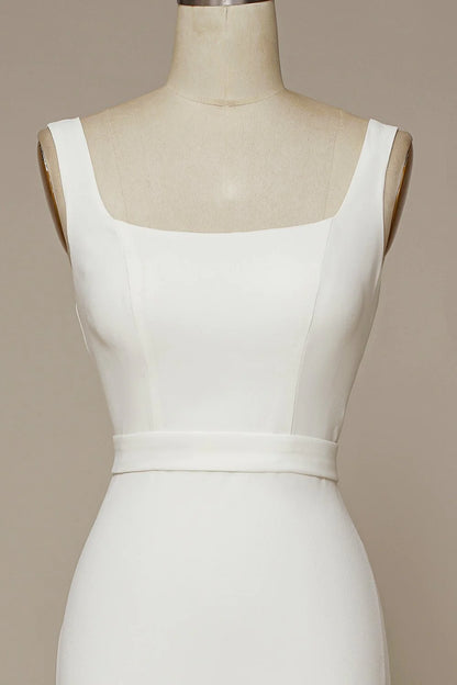 Meerjungfrau-Brautkleid mit quadratischem Ausschnitt