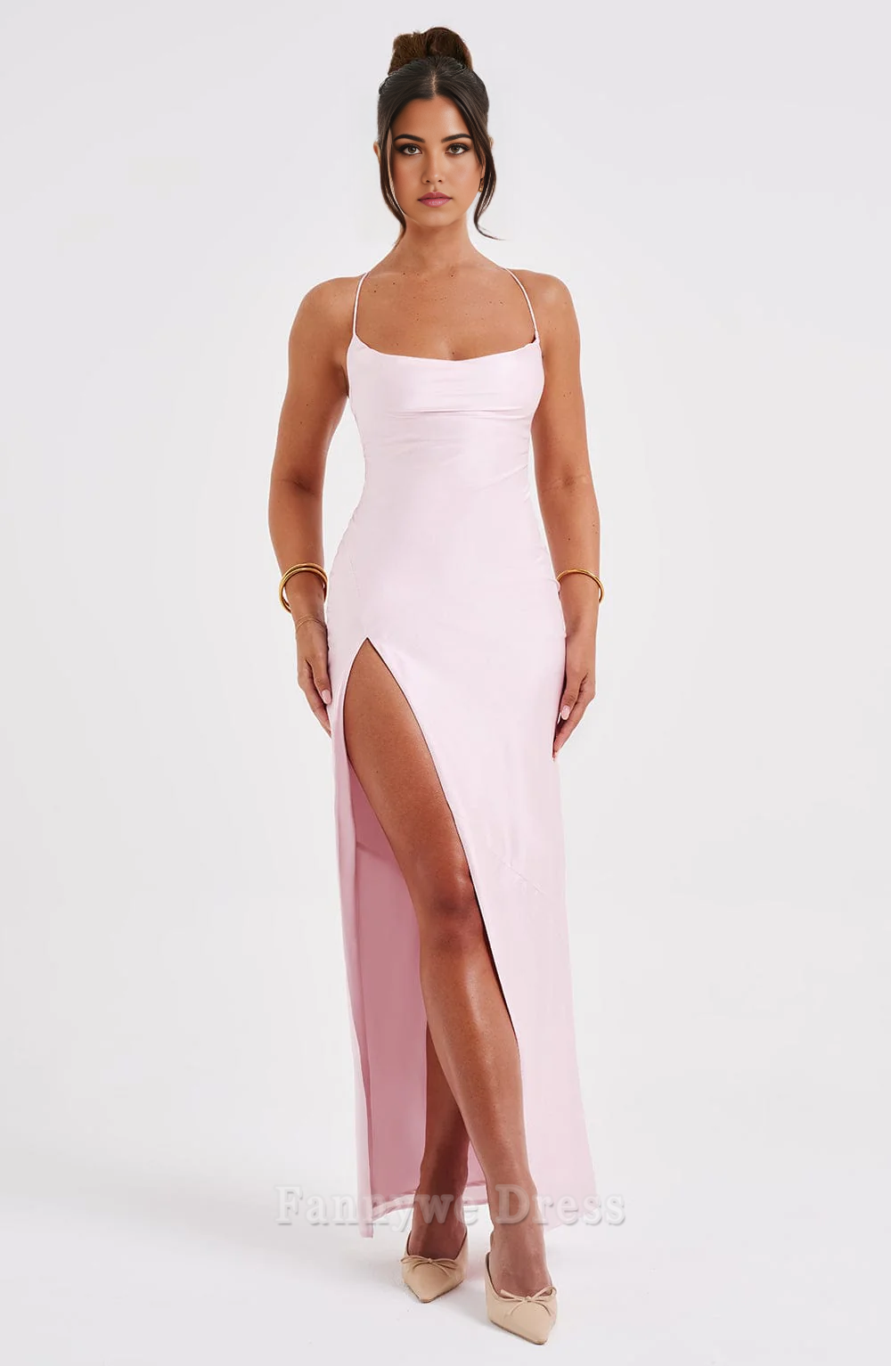 Sheath Spaghetti Straps Backless formal dresses Bridesmaid Dresses evening gown Prom Dress