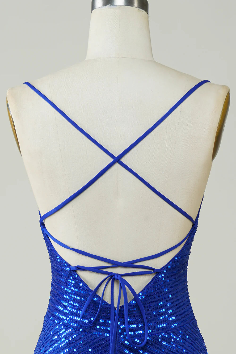 Sparkly Bodycon Spaghetti Straps Sequins Short Homecoming Dress