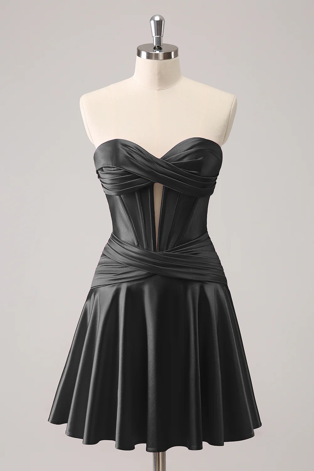 A-Line Sweetheart Corset Short Homecoming Dress