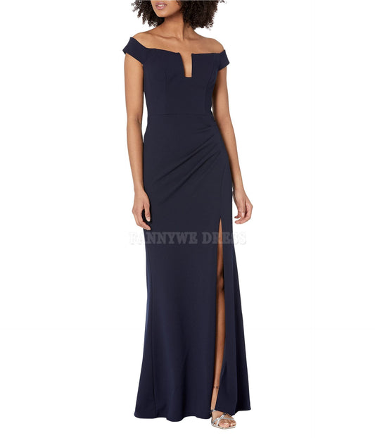 Vestidos formales con hombros descubiertos, vestidos de dama de honor, vestidos de noche, vestidos de fiesta 