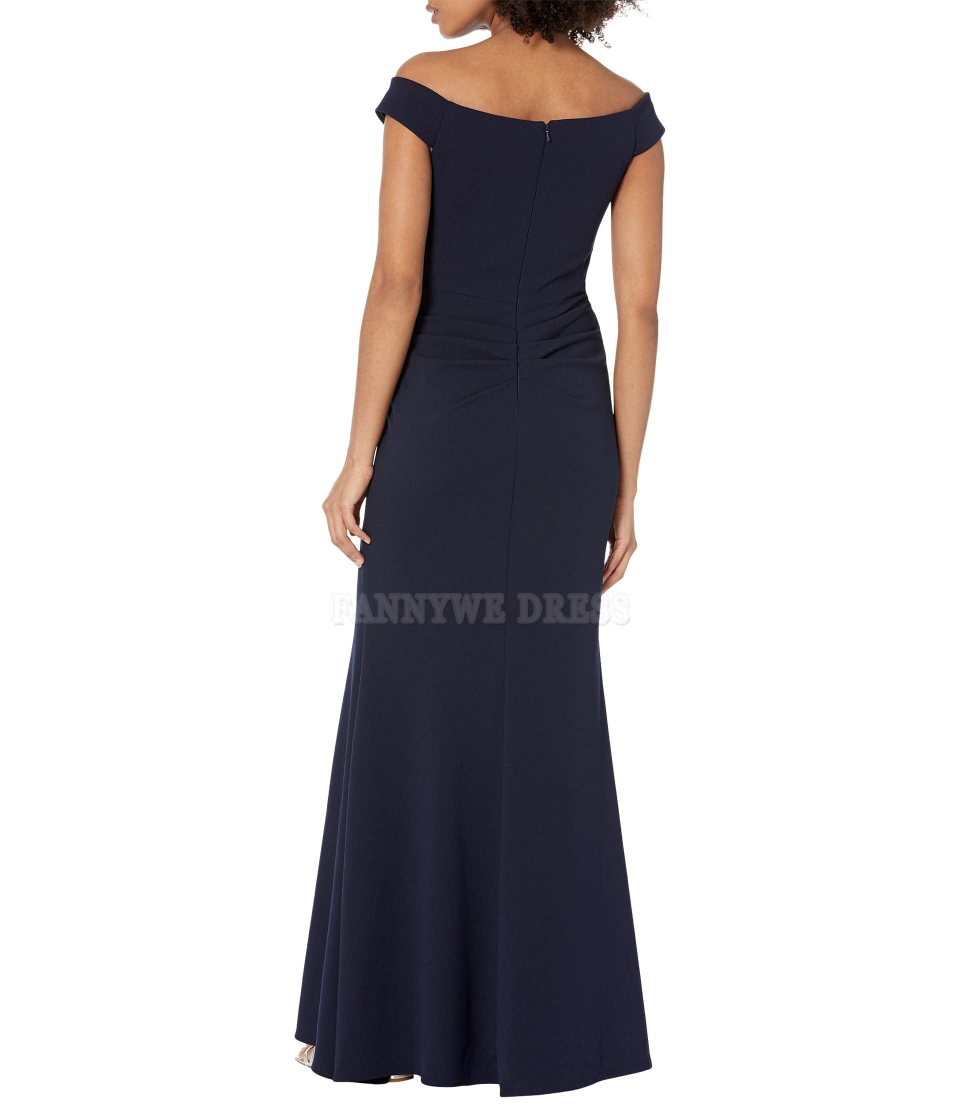 Sheath Off-The-Shoulder formal dresses Bridesmaid Dresses evening gown Prom Dress