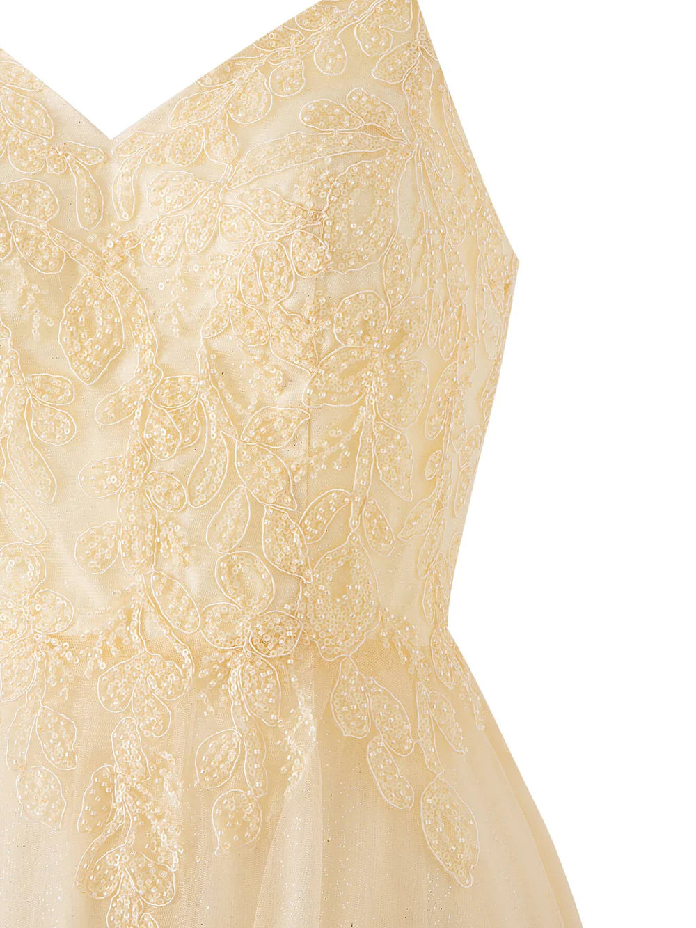 Vestido de fiesta de tul con purpurina, largo hasta el suelo, corte A