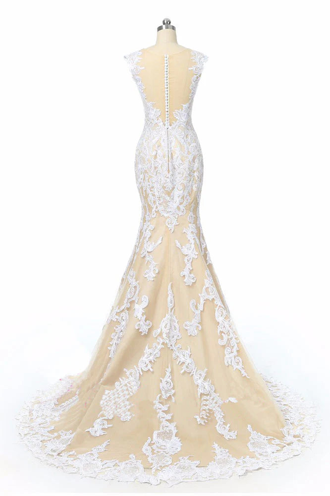 Tulle lace long Wedding Dresses