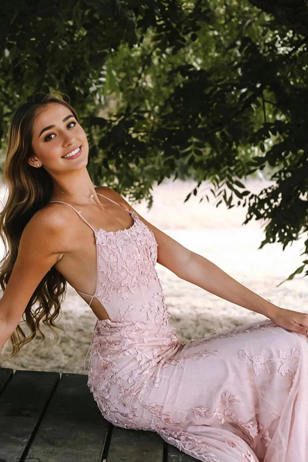 Mermaid Long Prom Dress Backless Evening Dress