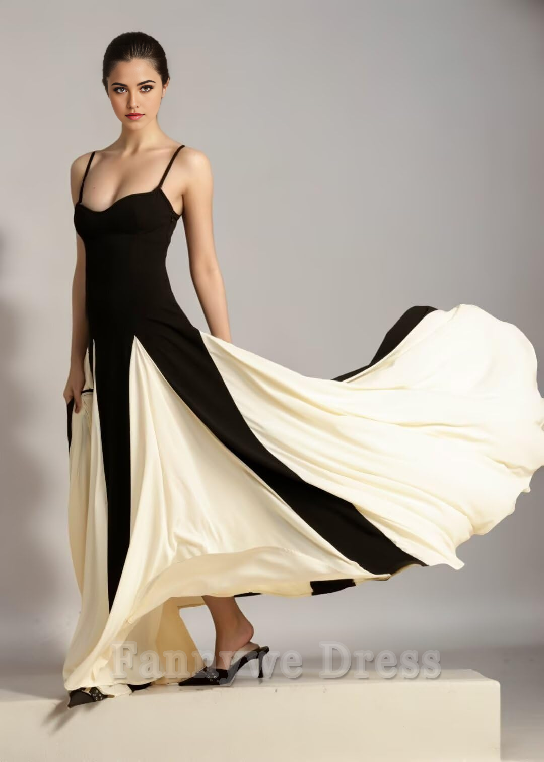 A Line Elegant Spaghetti Straps Sleeveless Pleated formal dresses Bridesmaid Dresses evening gown Prom Dress