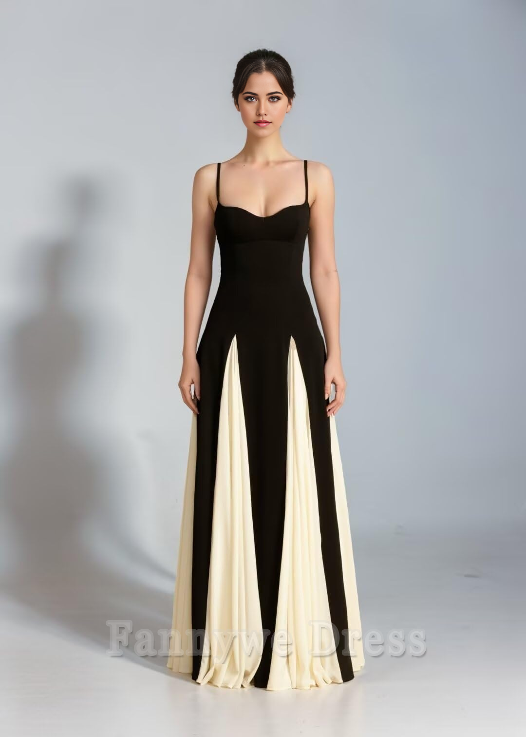 A Line Elegant Spaghetti Straps Sleeveless Pleated formal dresses Bridesmaid Dresses evening gown Prom Dress