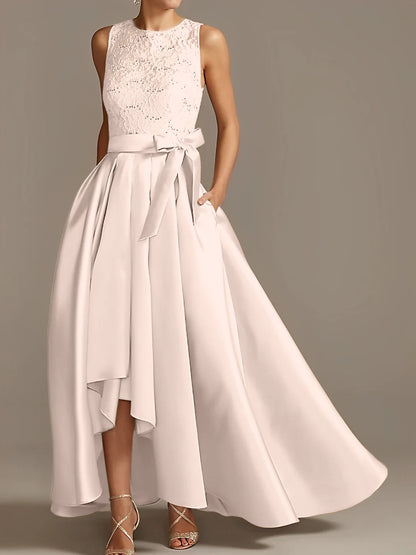 A-Line Jewel Neck Sleeveless Mother Of The Bride Dresses
