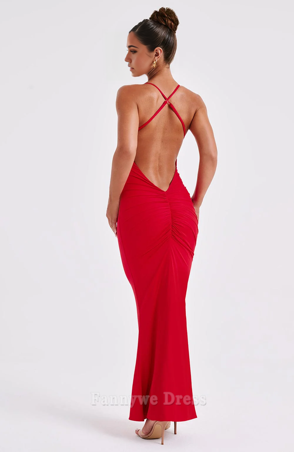 Sheath Spaghetti Straps Backless formal dresses Bridesmaid Dresses evening gown Prom Dress