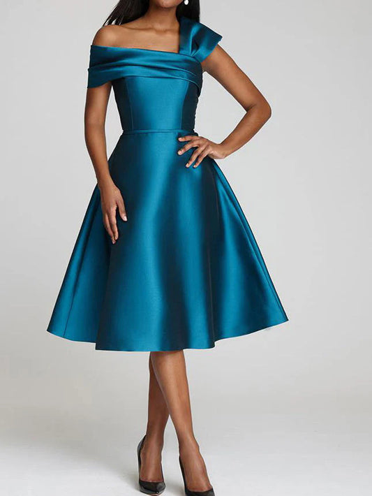 A-Line One Shoulder Mother Of The Bride Dresses