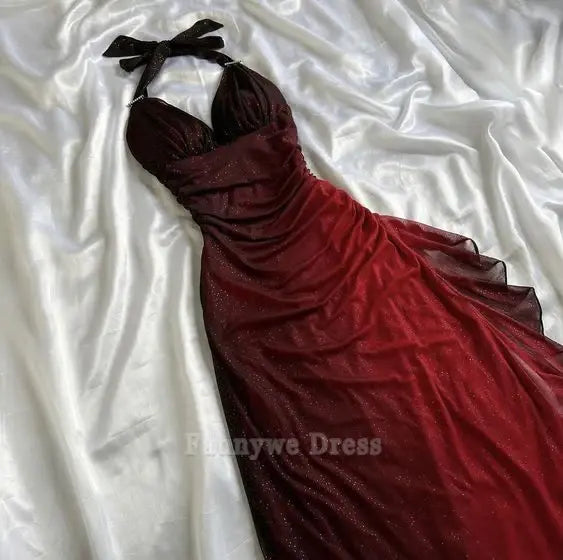 Sheath Halter V-Neck formal dresses Bridesmaid Dresses evening gown Prom Dress