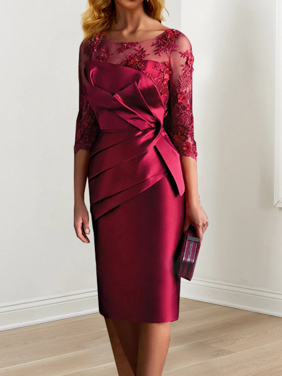 Sheath/Column Knee-Length Mother Of The Bride Dresses