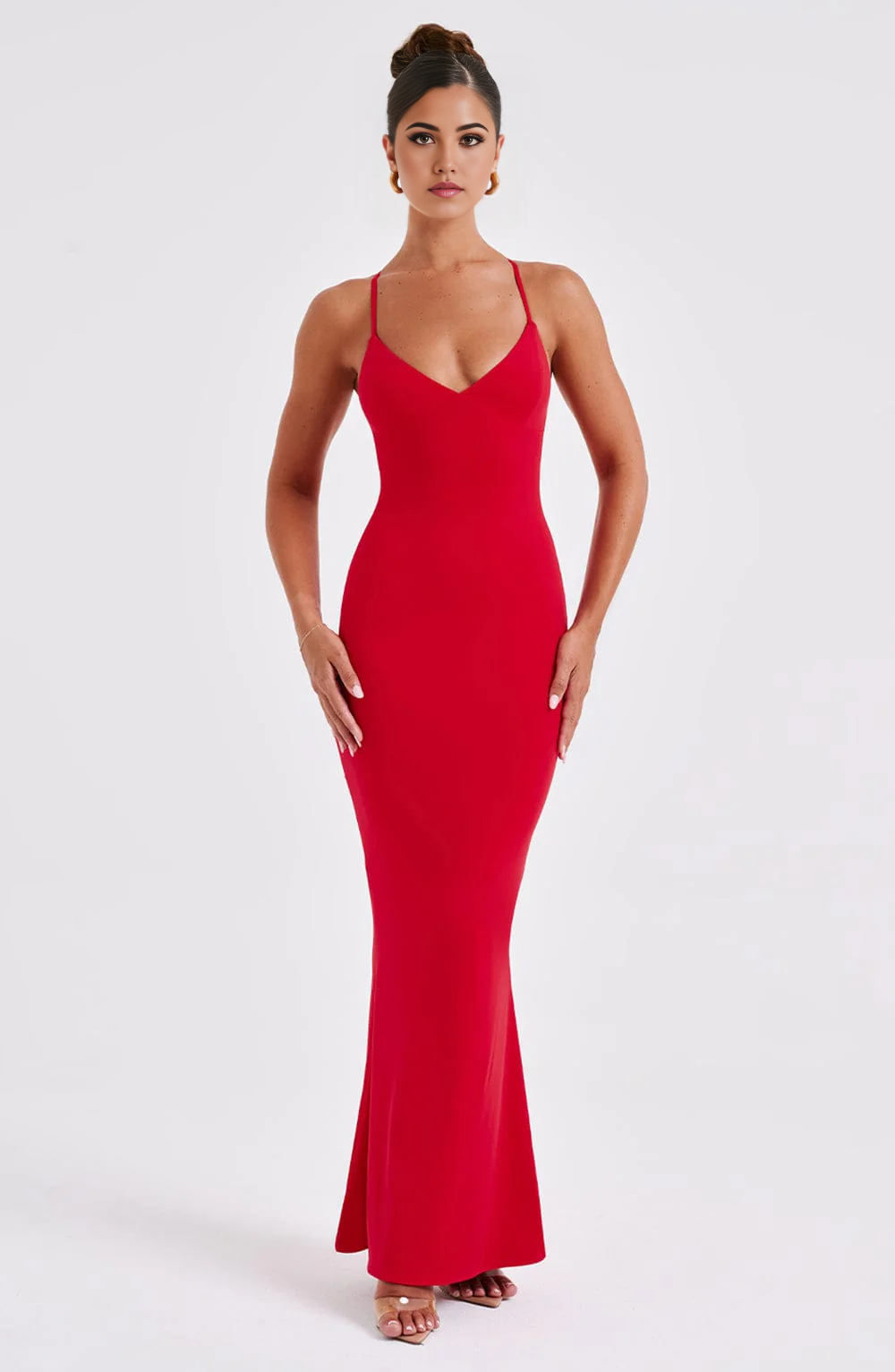 Sheath Spaghetti Straps Backless formal dresses Bridesmaid Dresses evening gown Prom Dress