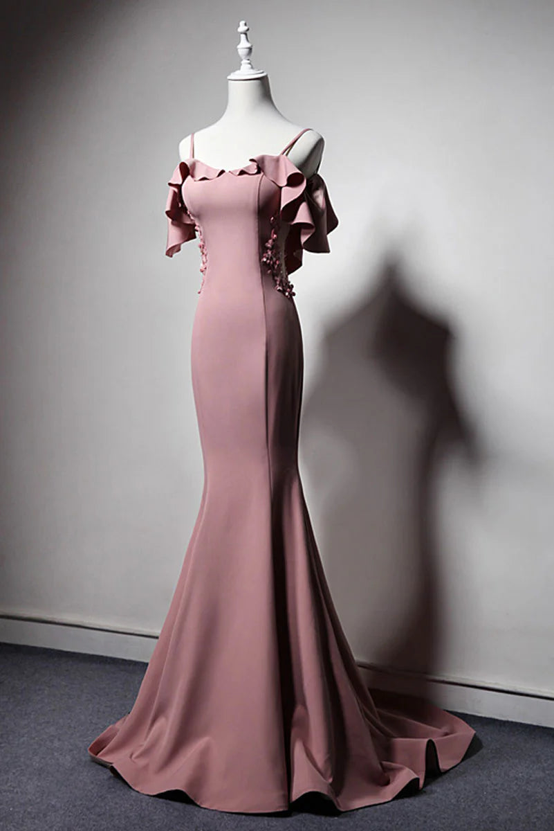 Mermaid Simple long prom dress