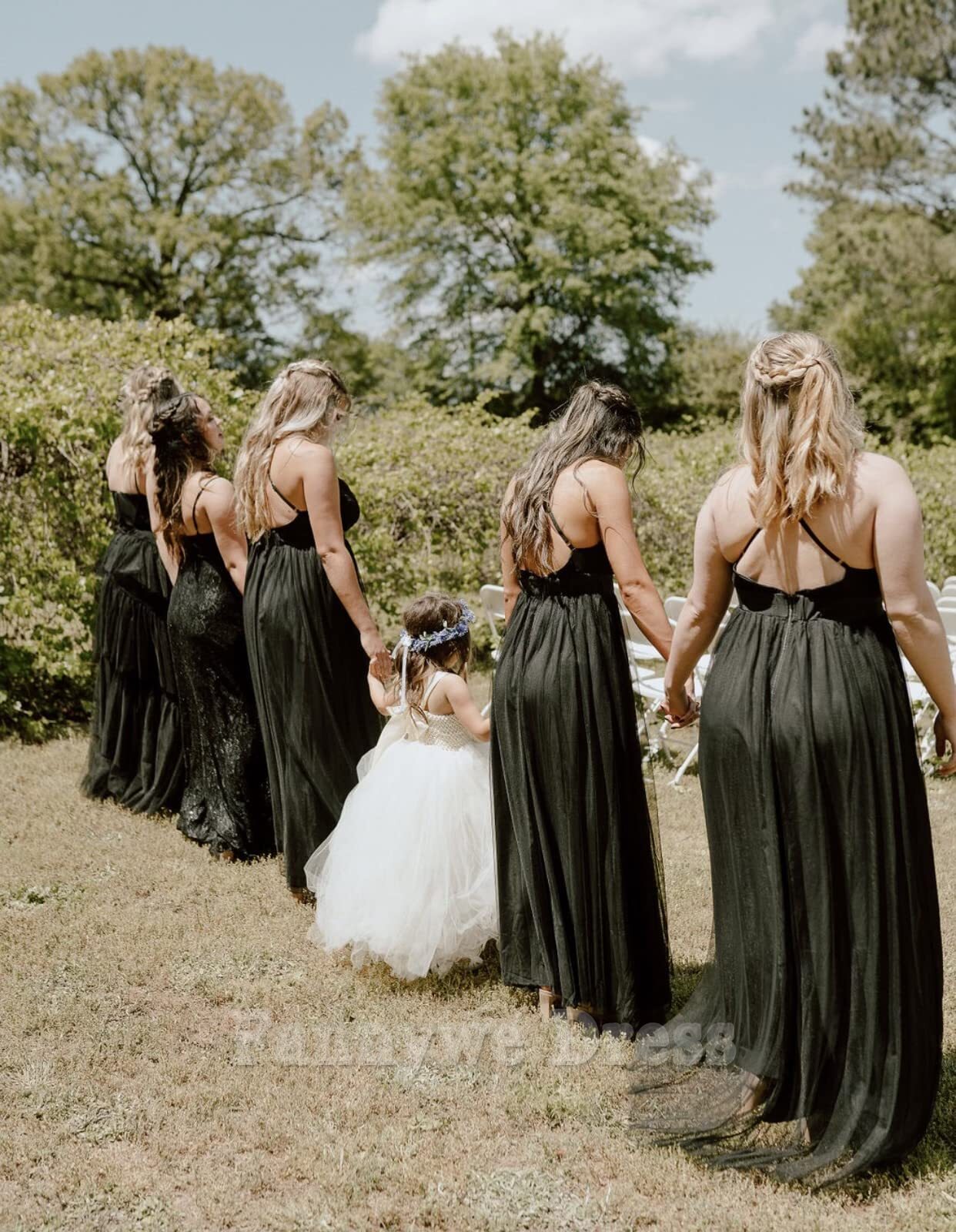 A-line Deep V Neck Split formal dresses Bridesmaid Dresses evening gown Prom Dress