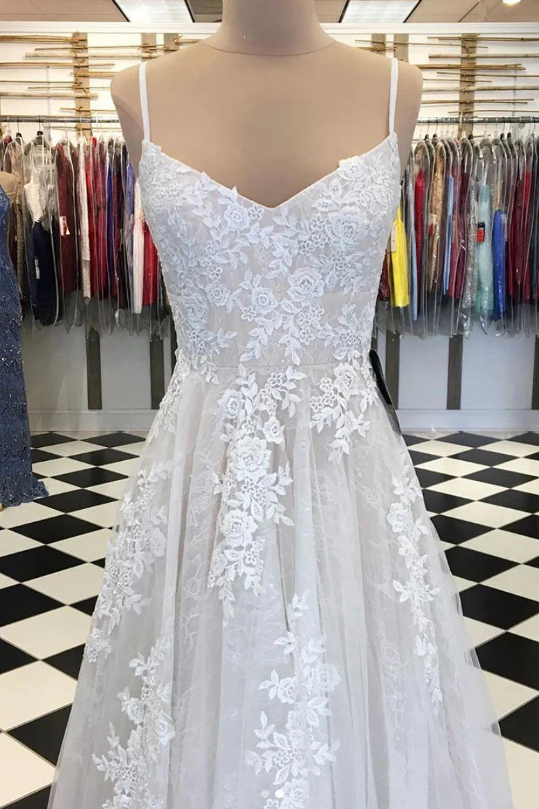 Tulle lace long Wedding Dresses