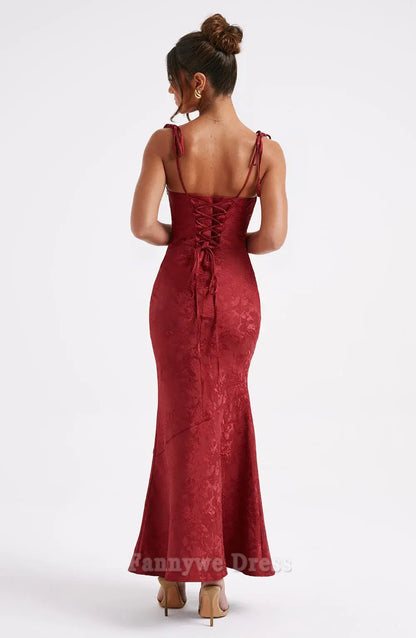 Mermaid Spaghetti Straps Sexy formal dresses Bridesmaid Dresses evening gown Prom Dress