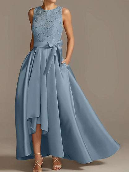 A-Line Jewel Neck Sleeveless Mother Of The Bride Dresses