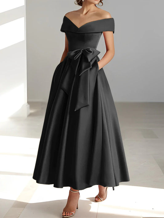 A-Line Off-The-Shoulder Mother Of The Bride Dresses