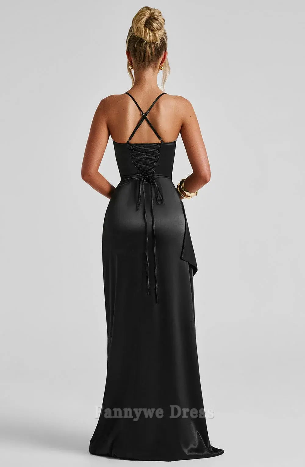 Sheath Spaghetti Straps Sexy formal dresses Bridesmaid Dresses evening gown Prom Dress With Split