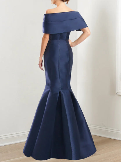 Mermaid Strapless Short Sleeves Mother Of The Bride Dresses