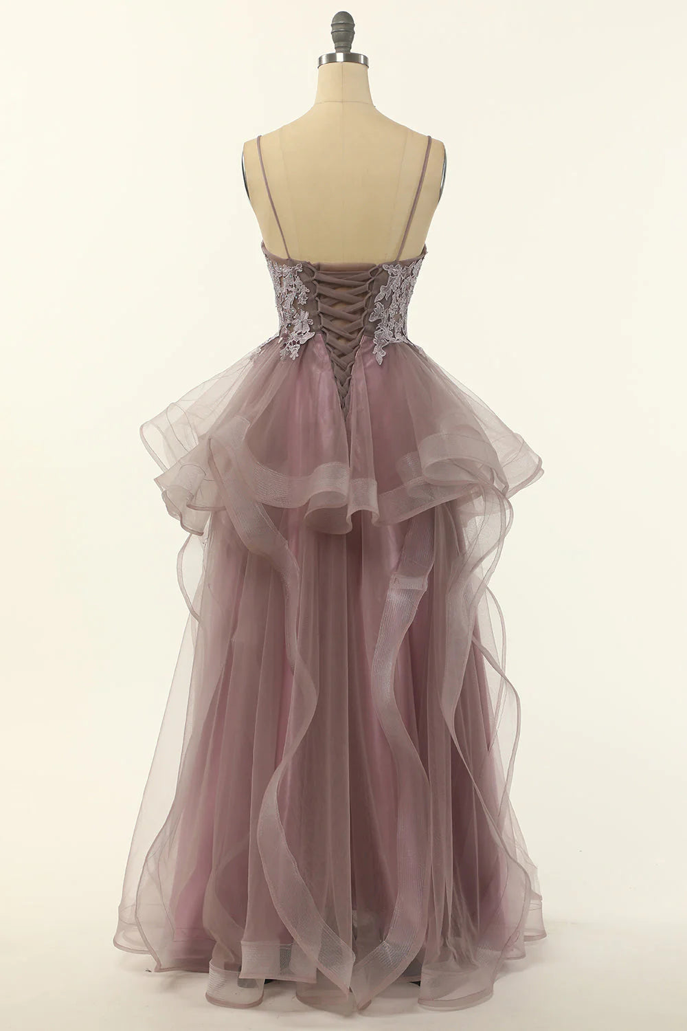Tulle Appliques Prom Dress