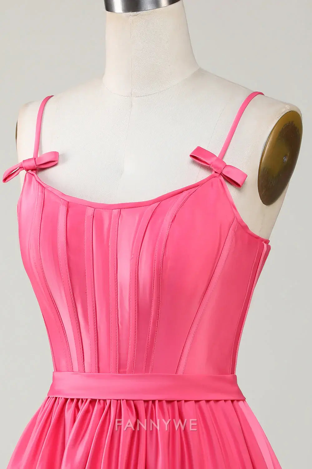 FannyWe Elegant Trendy A-Line Spaghetti Straps Fuchsia Short Homecoming Dresses hot sale