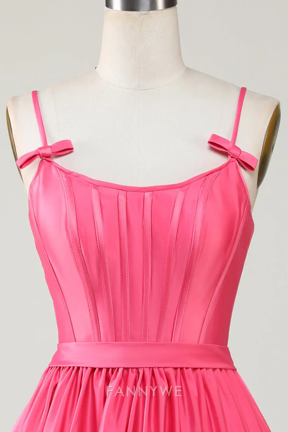 FannyWe Elegant Trendy A-Line Spaghetti Straps Fuchsia Short Homecoming Dresses hot sale