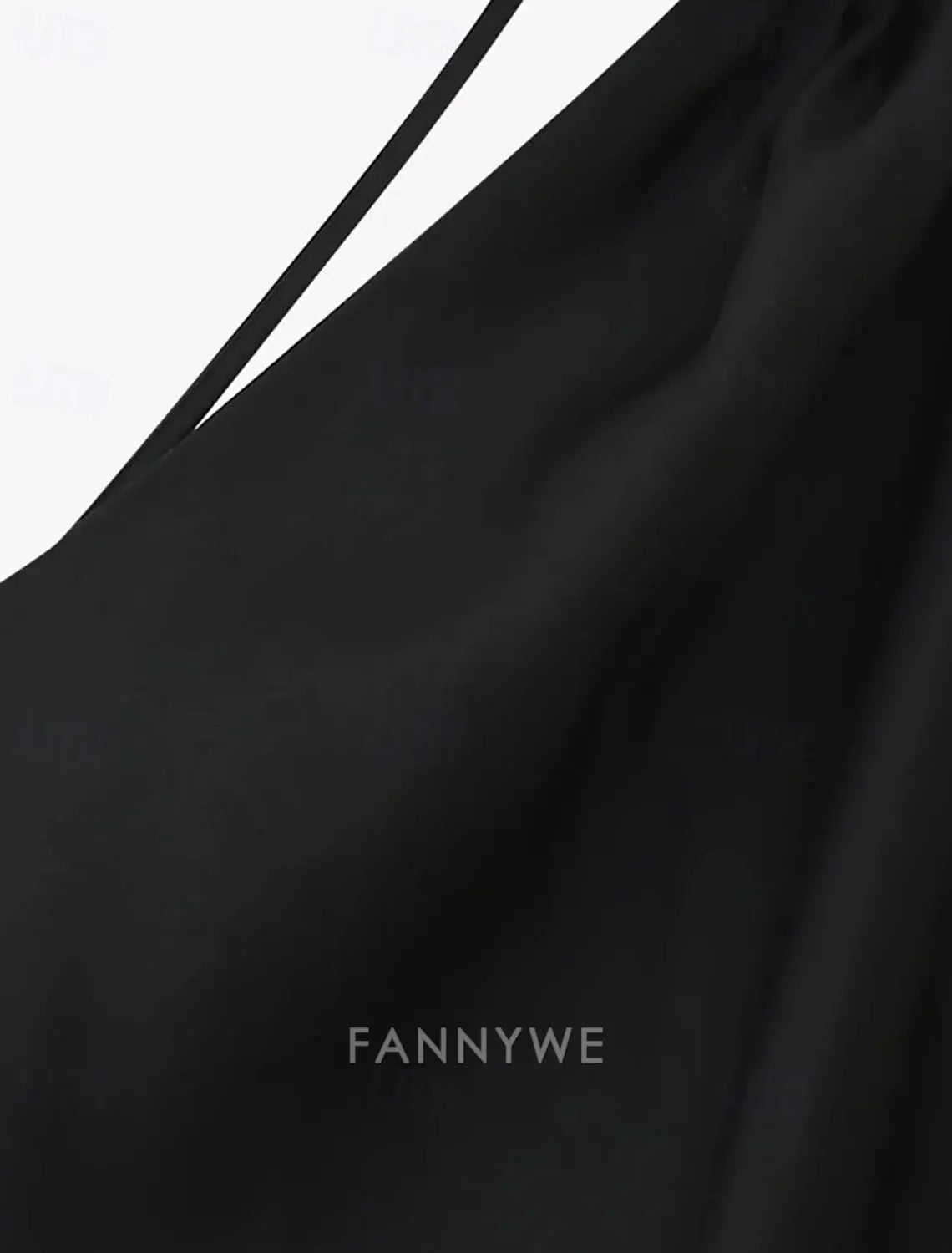 FannyWe Simple Women's Long Dress Maxi Dress Prom Dress Party Dress Fashion Modern Party Special Occasion Evening Party Regular Fit Plain Sleeveless One Shoulder Black Summer