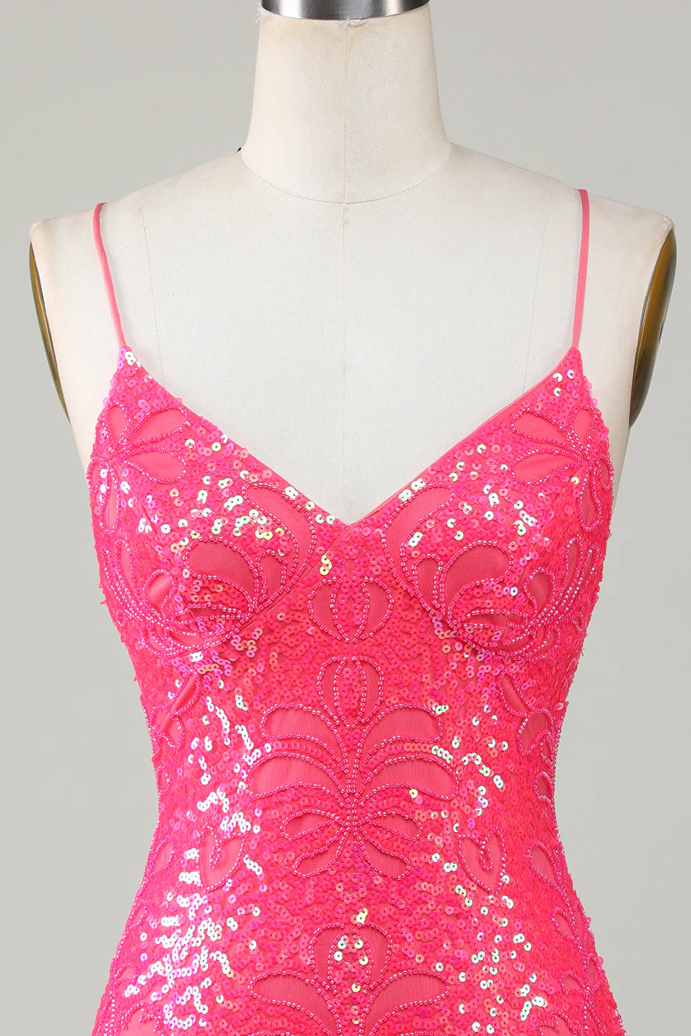 Sparkly Beaded Tight Short Homecoming Dress