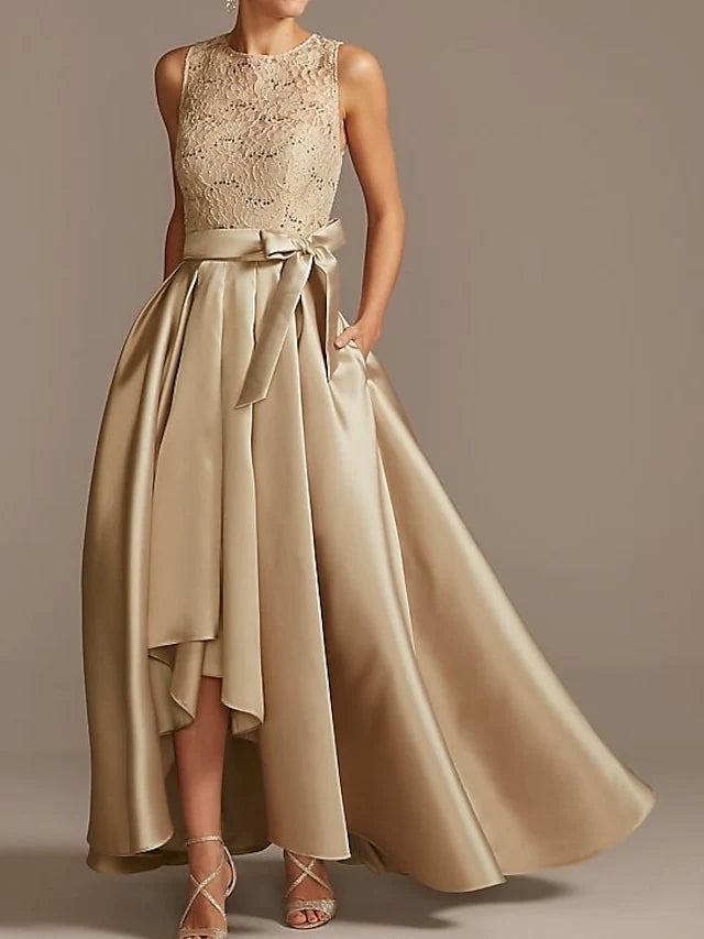 A-Line Jewel Neck Sleeveless Mother Of The Bride Dresses