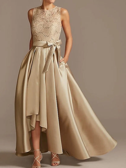 A-Line Jewel Neck Sleeveless Mother Of The Bride Dresses