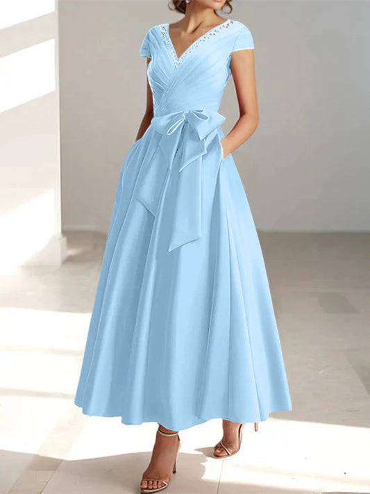 A-Line V-Neck Mother Of The Bride Dresses