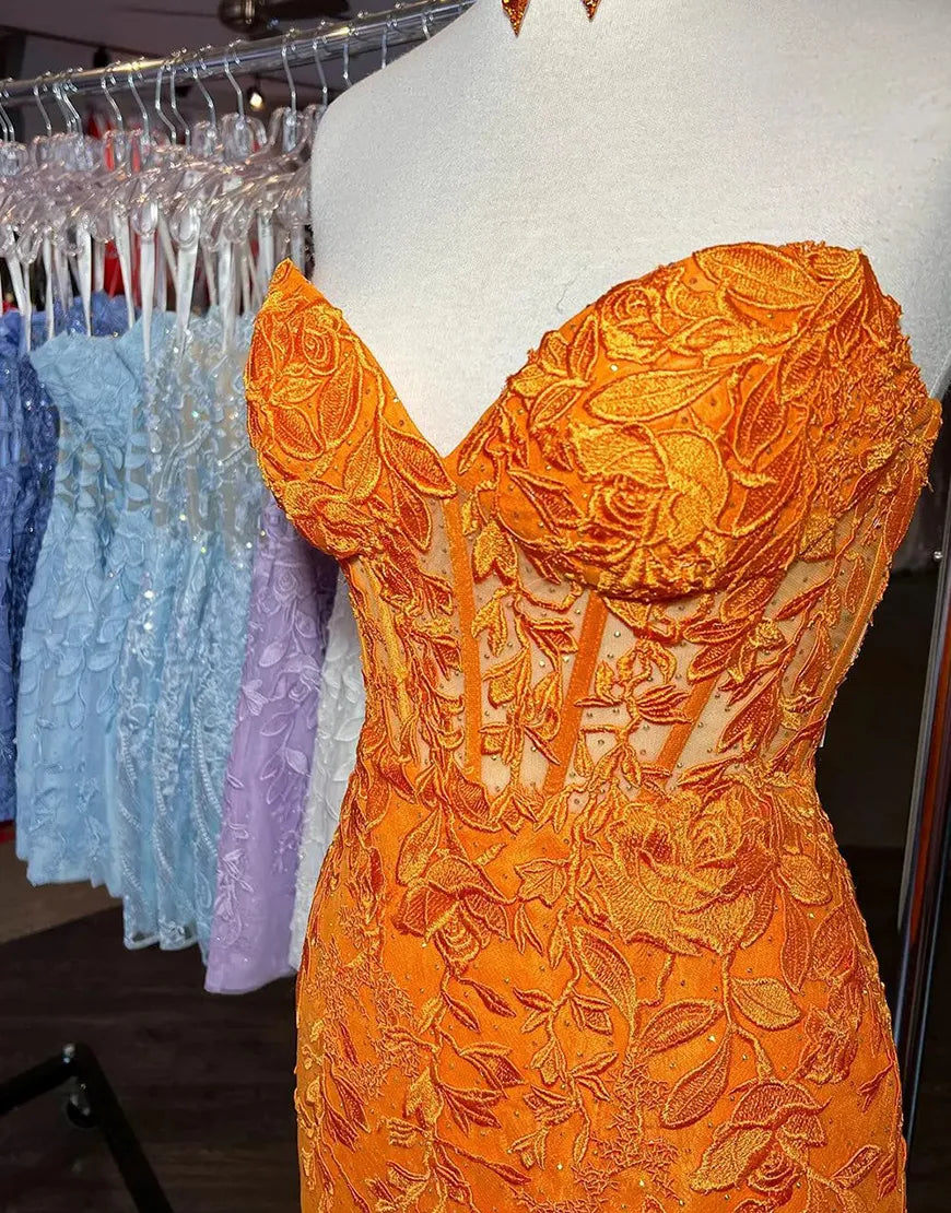 Strapless Corset Back Tight Homecoming Dress