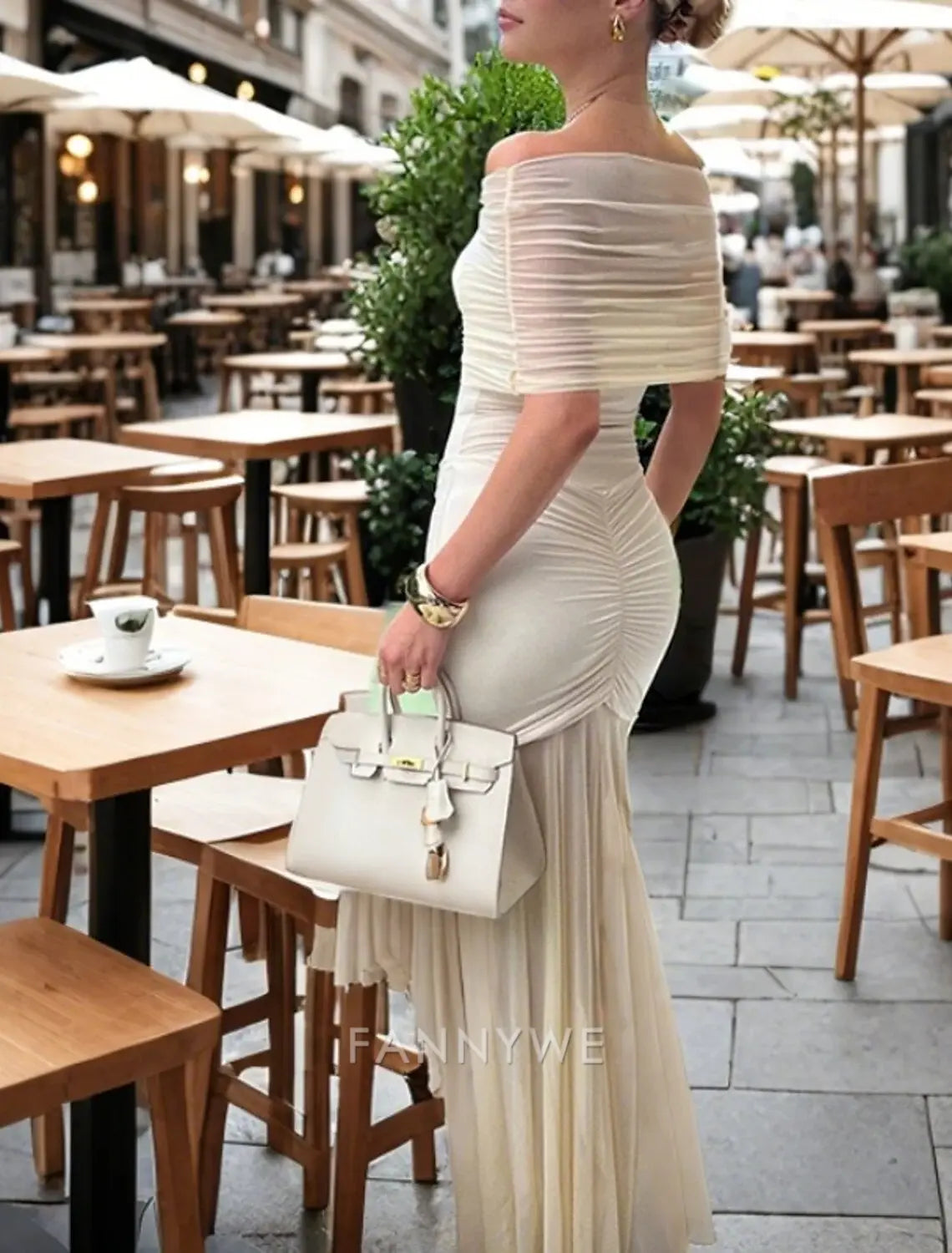 FannyWe Simple Women's Maxi Dress Black Dress Prom Dress Solid Color Fashion Party Party Split Long Sleeve V Neck Dress Regular Fit ArmyGreen Black Royal Blue Fall