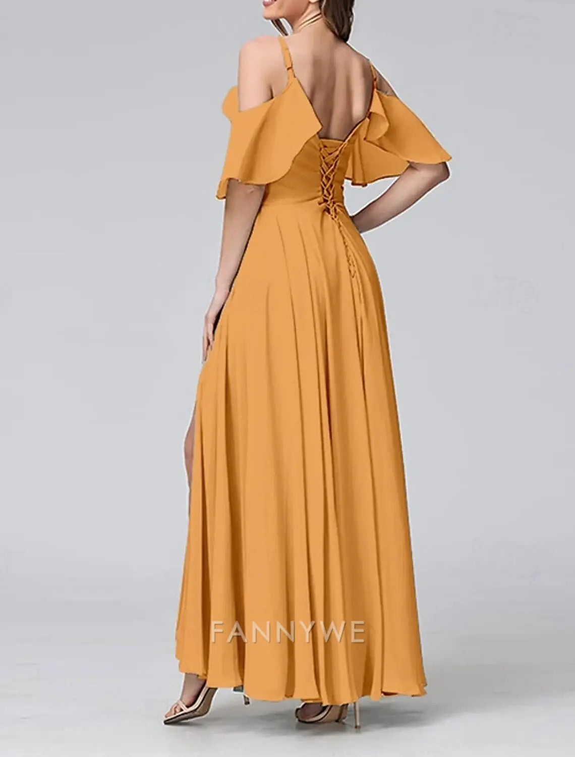 FannyWe Simple Women's Long Dress Maxi Dress Prom Dress Party Dress Cocktail Dress Fashion Party Special Occasion Date Regular Fit Plain Short Sleeve V Neck Yellow Light Green Blue Green Summer