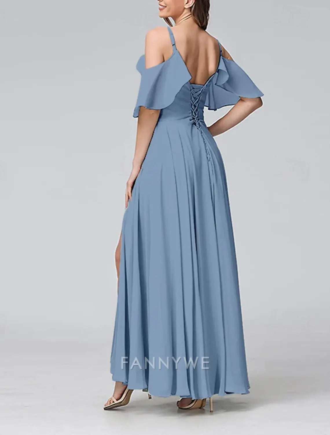 FannyWe Simple Women's Long Dress Maxi Dress Prom Dress Party Dress Cocktail Dress Fashion Party Special Occasion Date Regular Fit Plain Short Sleeve V Neck Yellow Light Green Blue Green Summer