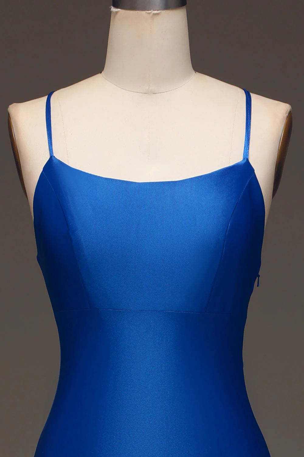 Meerjungfrau Schlichtes langes Satin-Ballkleid