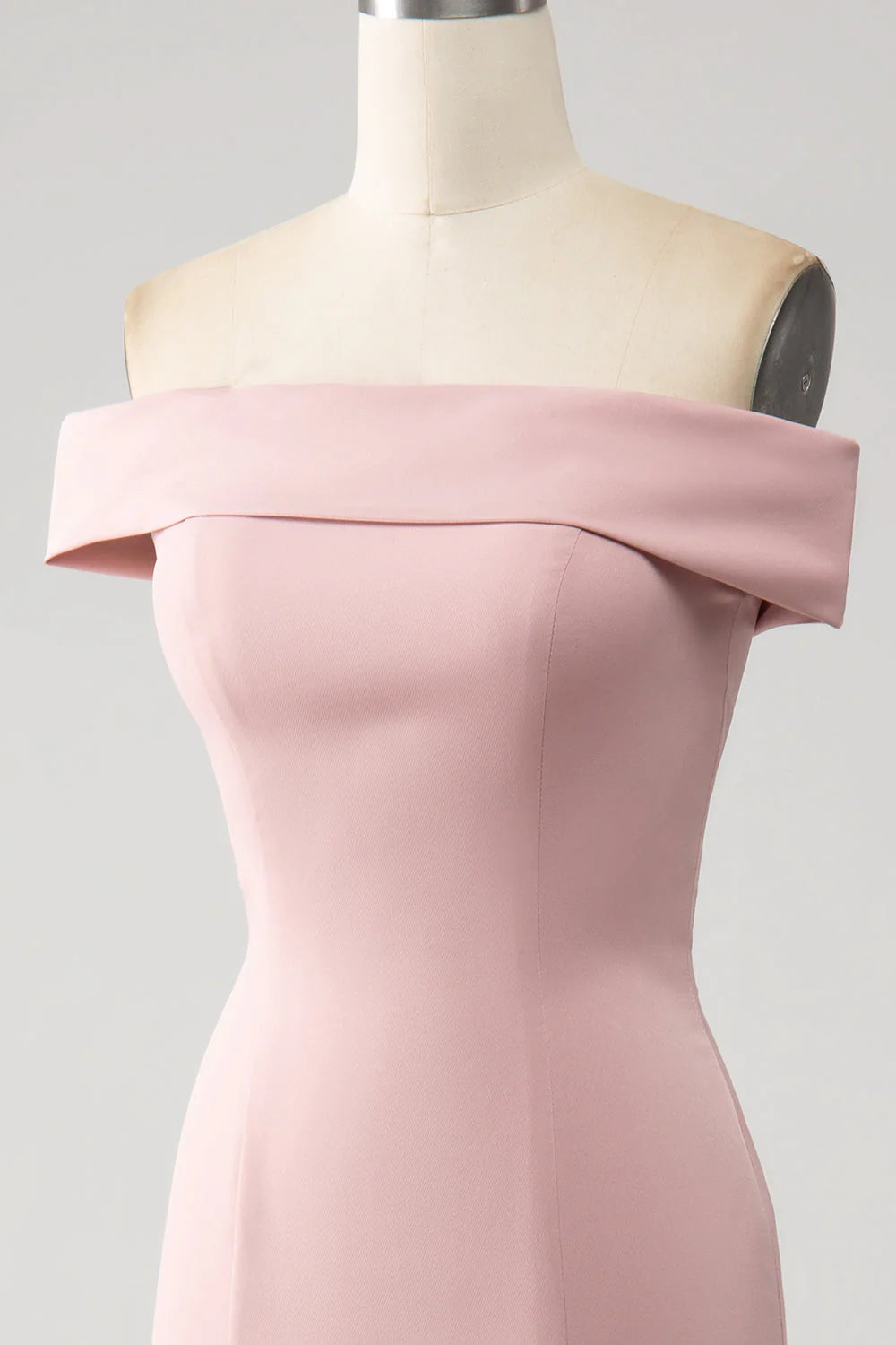 Pink Mermaid Ruffled Mother of the Bride Dress