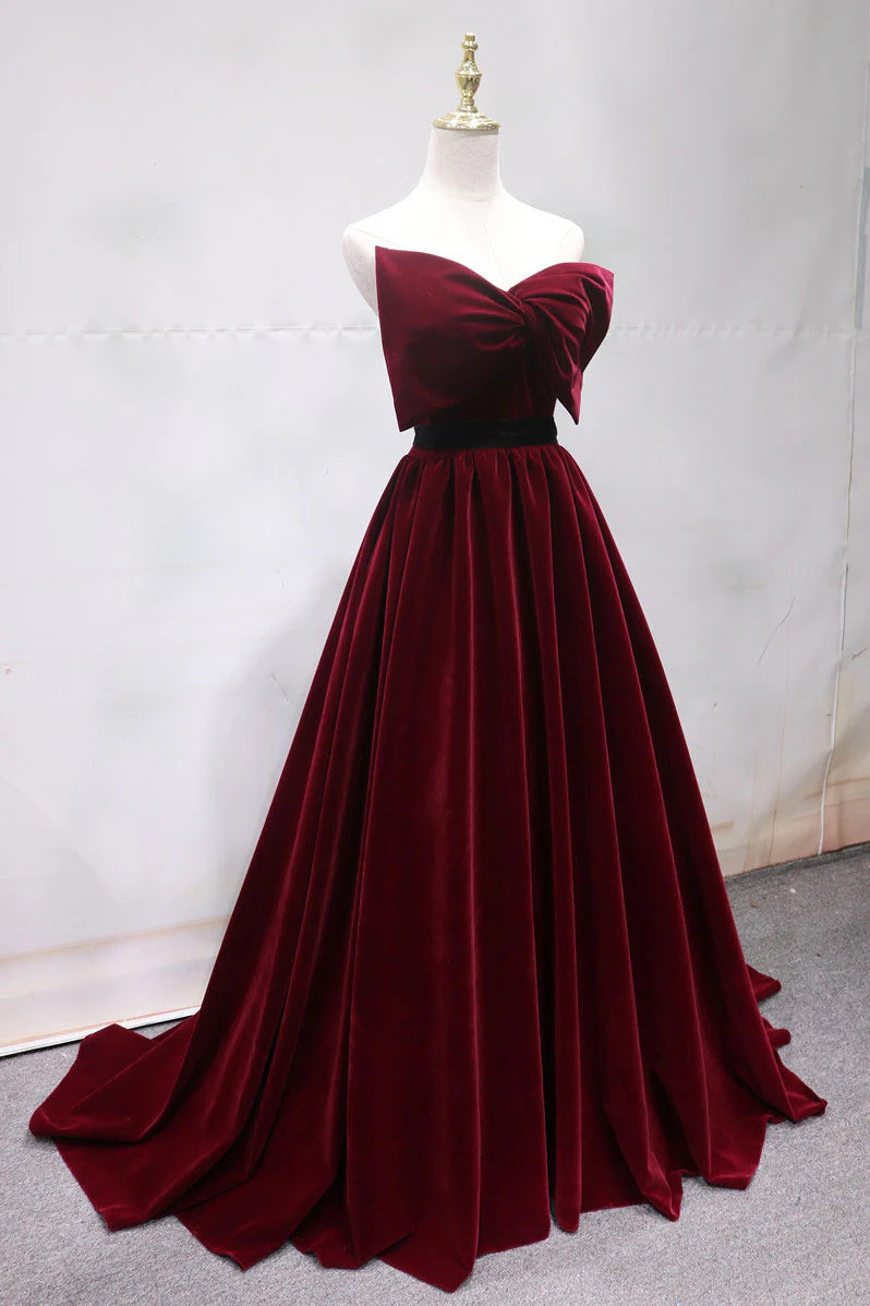Simple long prom dress