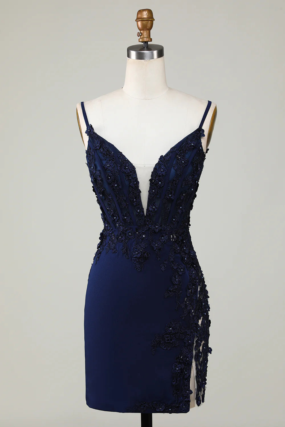 Sparkly Corset Tight Short Homecoming Dress with Lace