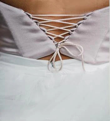 Two Pieces A Line Long Sleeves Tulle Lace Wedding Dresses