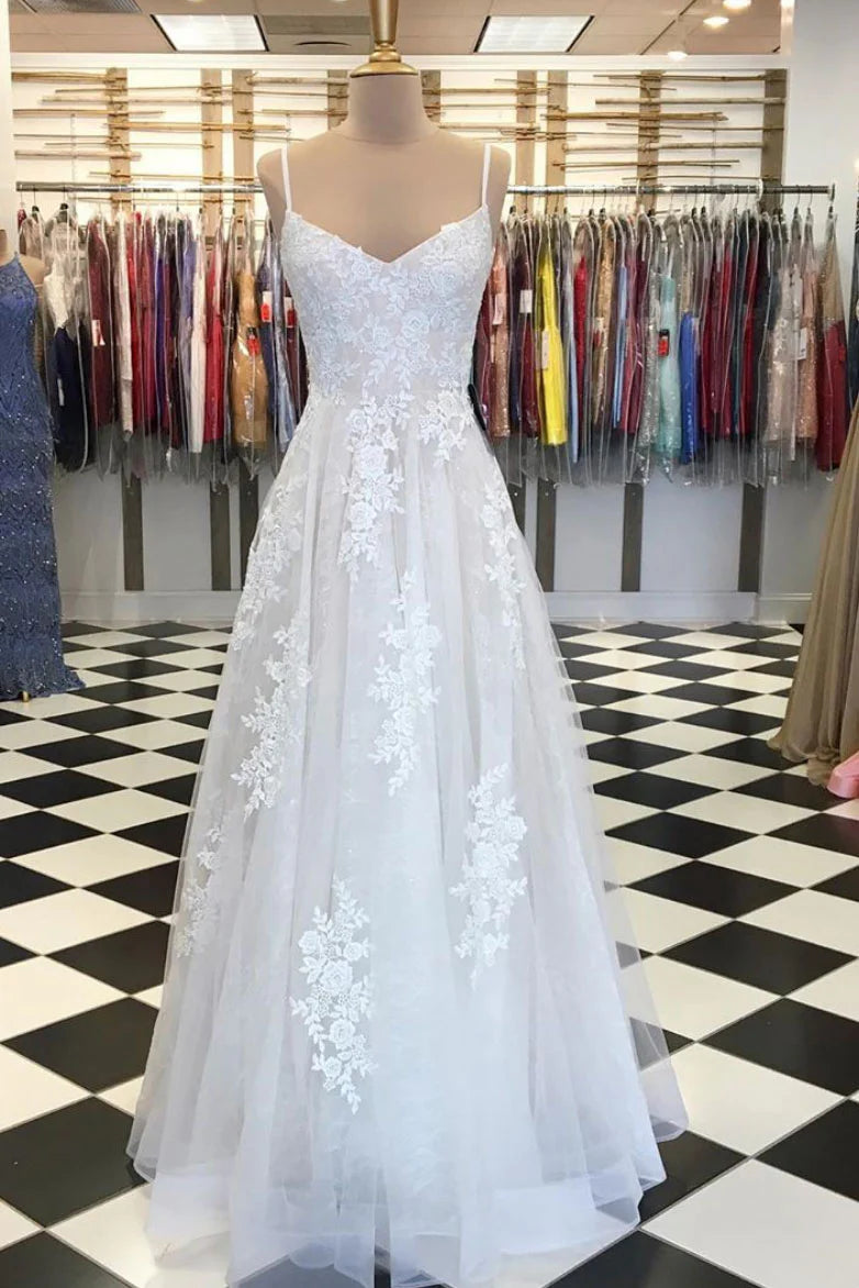 Tulle lace long Wedding Dresses