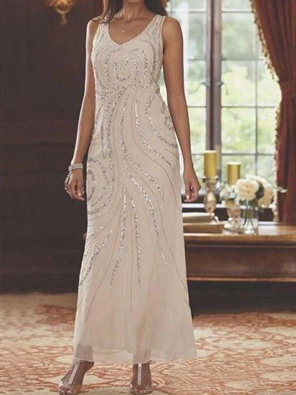 Sheath V-Neck Mother Of The Bride Dresses